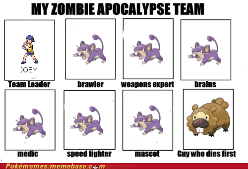 zombie apocalypse team pokemon