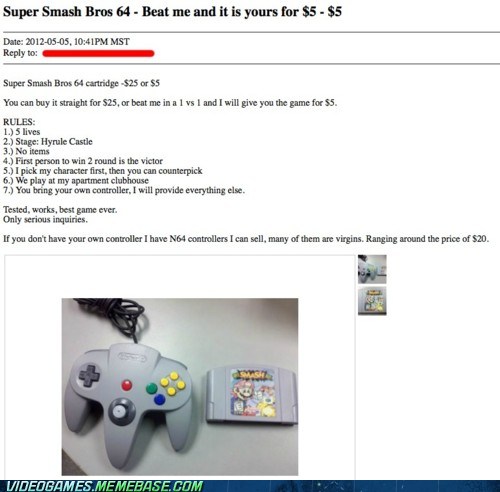 Craigslist n64 deals