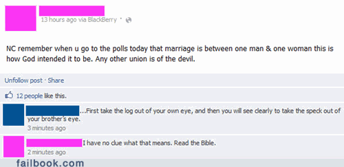 Bible Knowledge FAIL - Failbook - Failing On Facebook