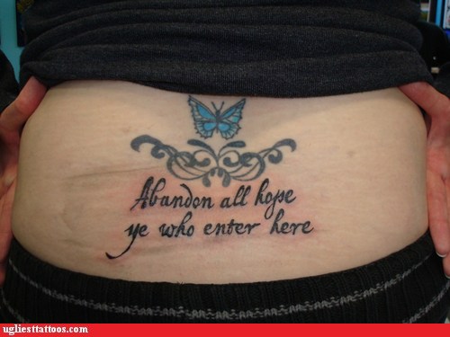 You ve Been Warned Ugliest Tattoos funny tattoos bad tattoos