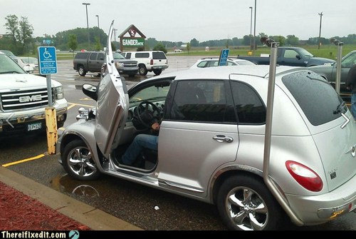 There I Fixed It Butterfly Doors White Trash Repairs