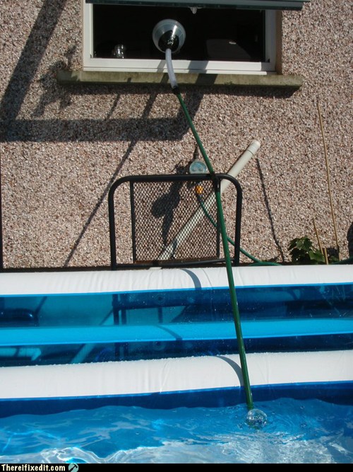 Pool Too Cold? There, I Fixed It white trash repairs