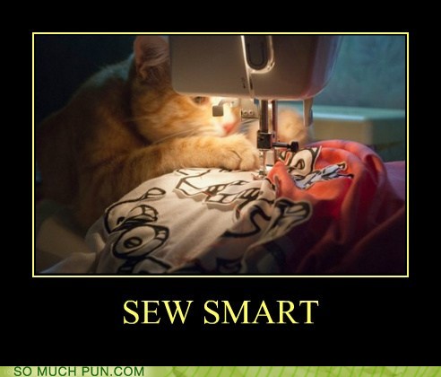 Puns - sewing - Funny Puns - Pun Pictures - Cheezburger