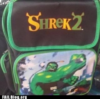 shrek plush backpack