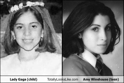 Lady Gaga (child) Totally Looks Like Amy Winehouse (teen ...