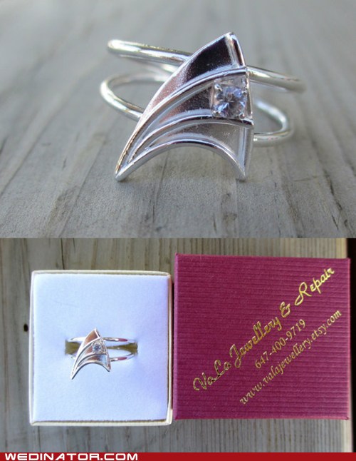 star trek wedding ring