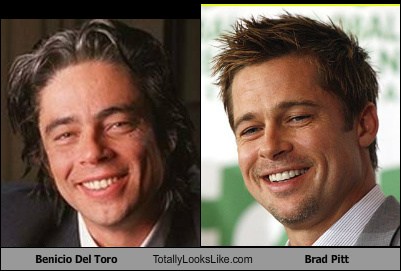 Benicio Del Toro Totally Looks Like Brad Pitt - Totally.