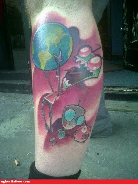 invader zim tattoos