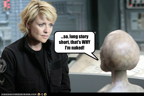 Amanda Tapping Porn Captions - Set Phasers to LOL - why - sci fi fantasy - Cheezburger