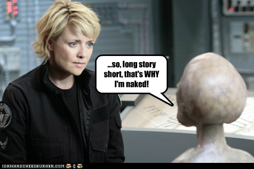 Amanda Tapping Porn - Set Phasers to LOL - why - sci fi fantasy - Cheezburger