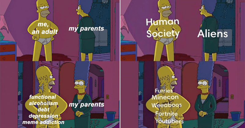 This New Simpsons Meme Is All About Hiding The Truth Memebase Funny 