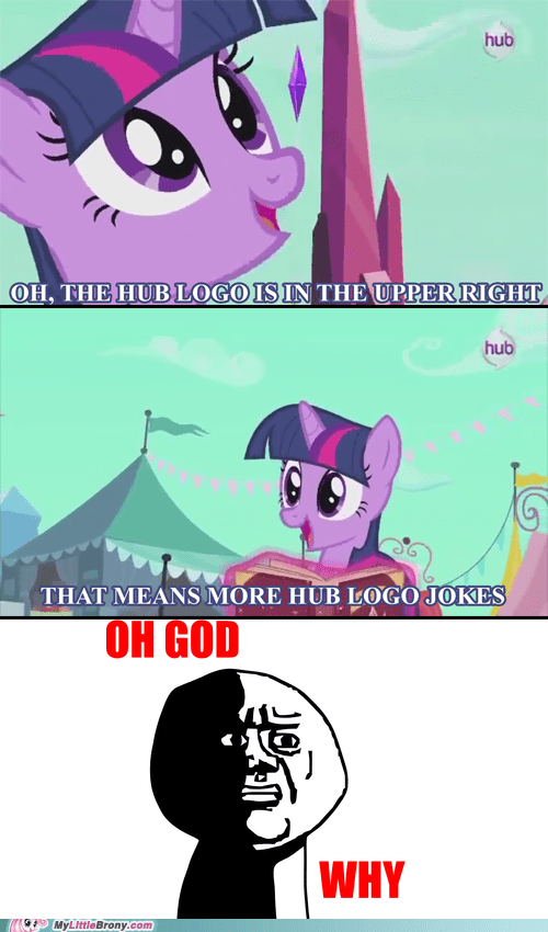 The Hub Logo Covered Up the Good Jokes - My Little Brony - my little
