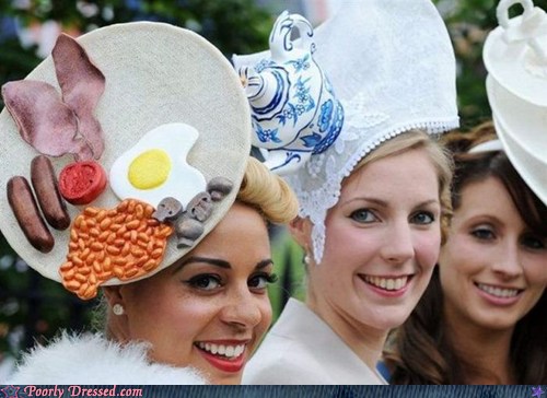 Traditional British (Breakfast) Hats - Poorly Dressed - fashion fail