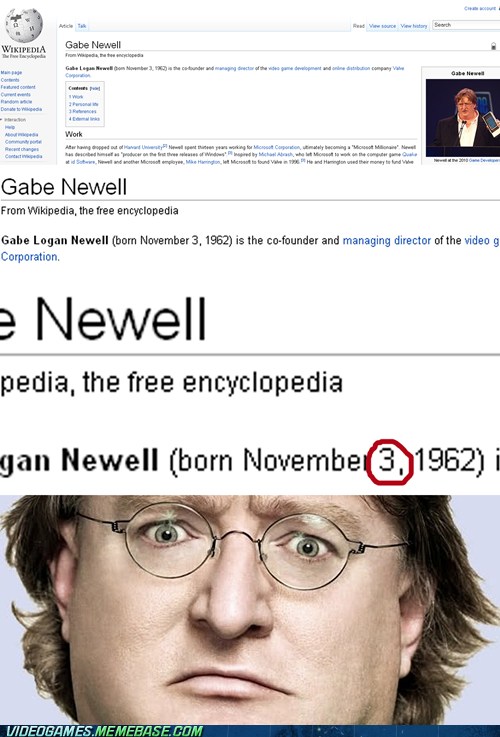 Gabe Newell joined Twitter today, and posted thisHL3 confirmed? - 9GAG