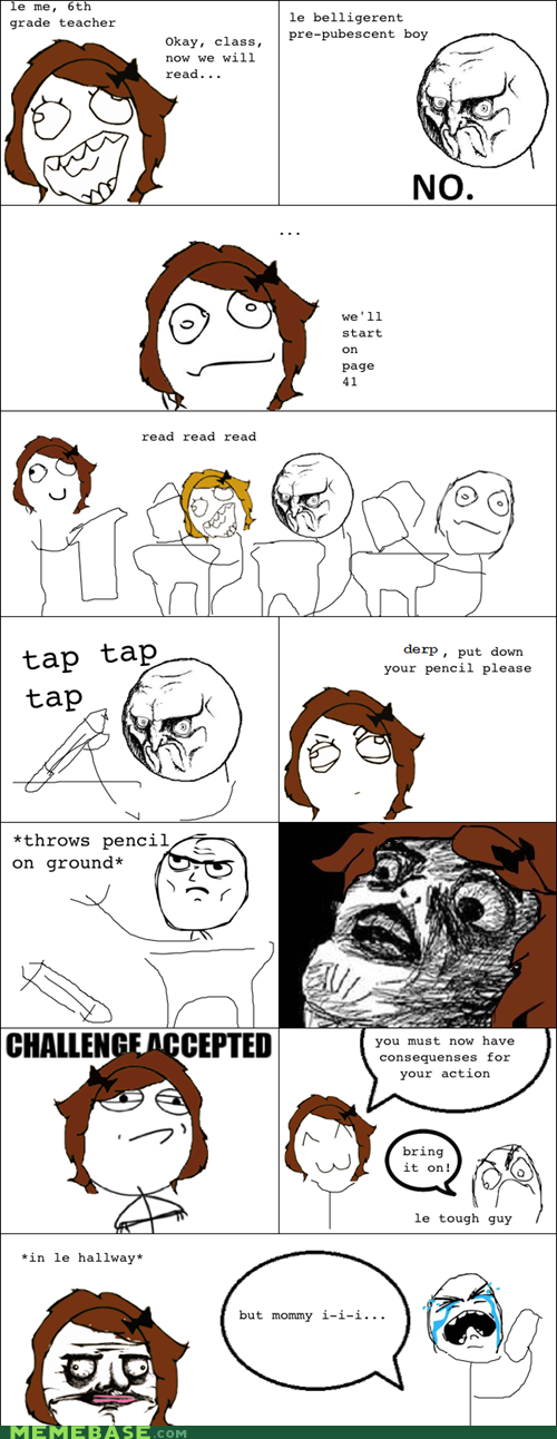 When the Children Throw Down the Gauntlet... Rage Comics rage comics