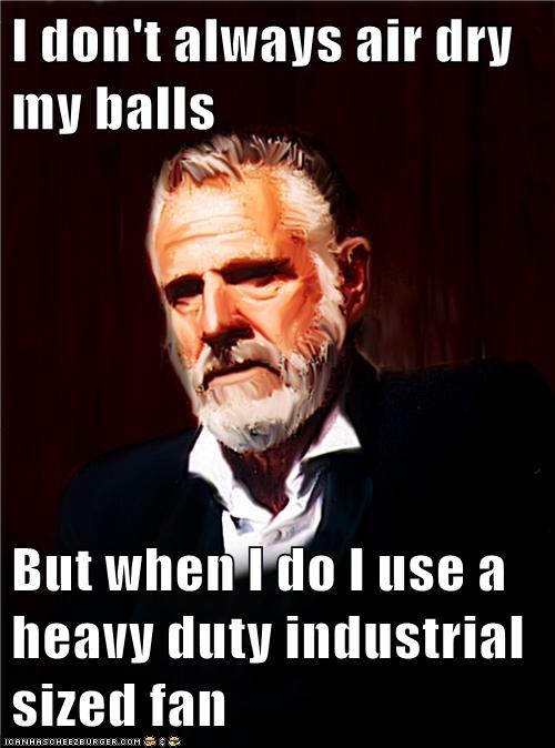 my balls are dry