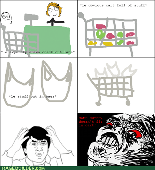 GROCERIES, Y U NO FIT? - Rage Comics - rage comics