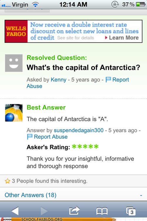 Let's Ask Mayor Penguin - School of Fail - homework class test