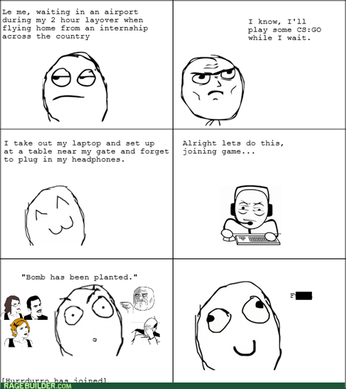 Always Use Headphones - Rage Comics - rage comics