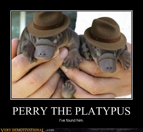 Very Demotivational - perry the platypus - Very Demotivational Posters