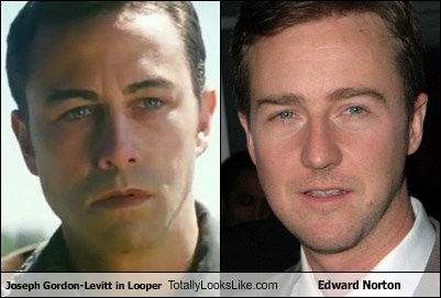 Joseph Gordon-Levitt in Looper Totally Looks Like Edward Norton ...