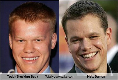 Jesse Plemmons (Todd, Breaking Bad) Totally Looks Like Matt Damon