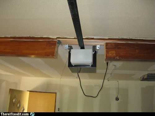 Garage Door Opener Passthrough There I Fixed It White Trash