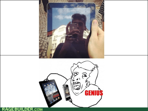 genius meme selfie