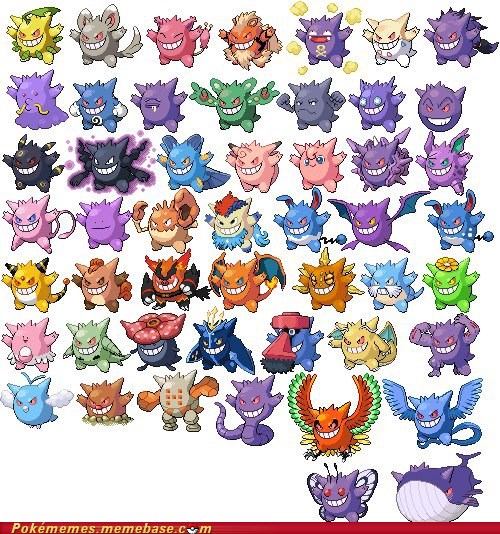 Gengar All The Pokémon! - Pokémemes - Pokémon, Pokémon Go