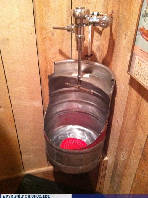 Keg Urinal WIN! - After 12 - funny pictures, party fails, party poopers ...