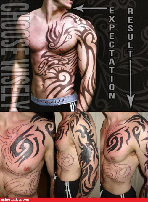 Ugliest Tattoos - tribal tattoos - Bad tattoos of horrible fail situations  that are permanent and on your body. - funny tattoos | bad tattoos |  horrible tattoos | tattoo fail - Cheezburger