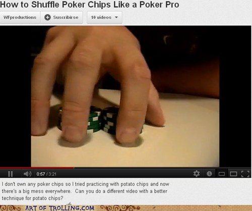 How to shuffle poker chips like a professional