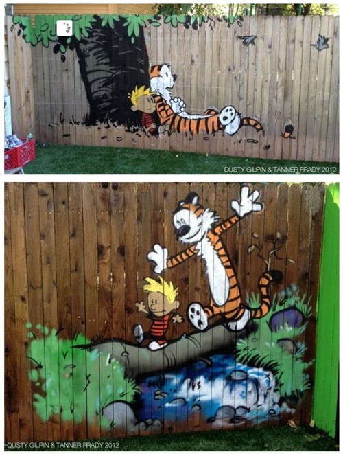 Calvin And Hobbes Backyard Murals of the Day The Daily What Daily