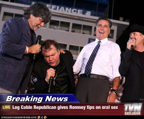 Breaking News Log Cabin Republican Gives Romney Tips On Oral Sex