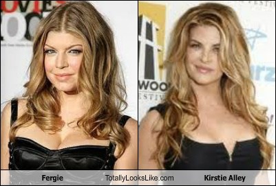 Fergie Totally Looks Like Kirstie Alley Totally Looks Like