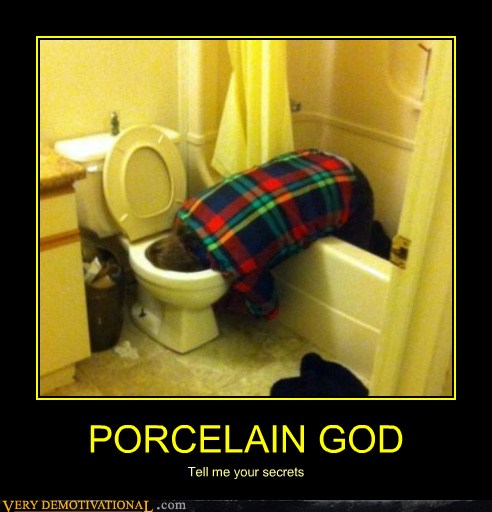 PORCELAIN GOD - Very Demotivational - Demotivational Posters | Very  Demotivational | Funny Pictures | Funny Posters | Funny Meme