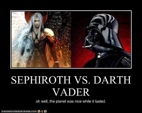 Darth vader vs sephiroth