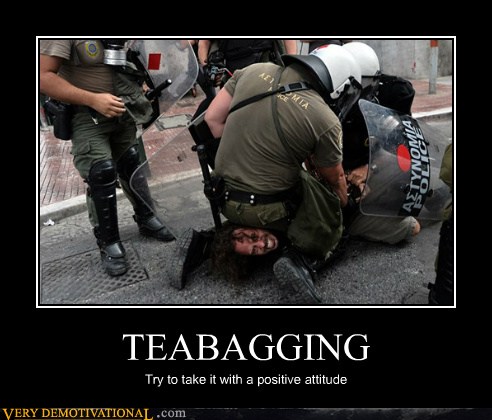 Very Demotivational - teabagging - Very Demotivational 