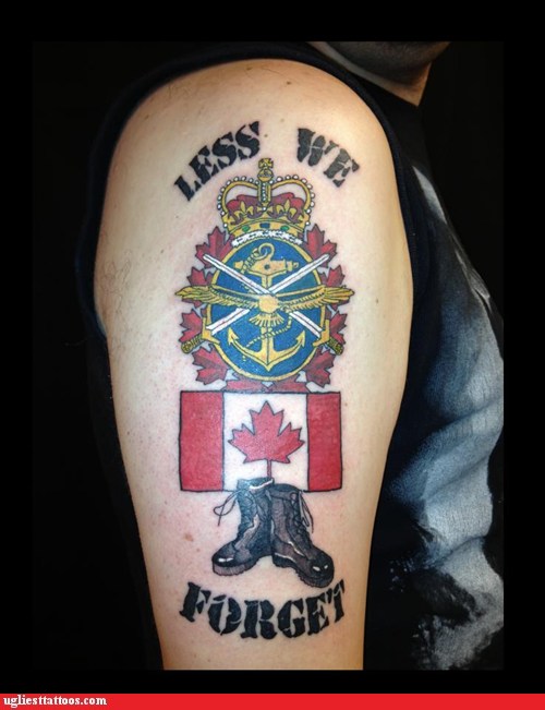 canadian coat of arms tattoo