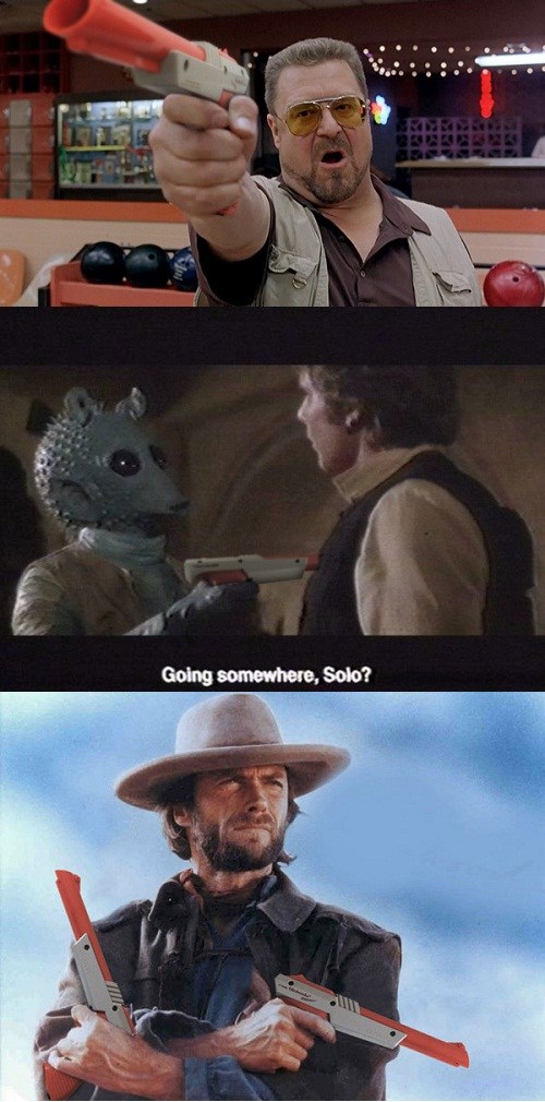 Nintendo Zapper Replacing Guns in Movies Video Games video game