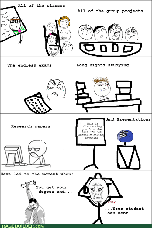 In College - Rage Comics - rage comics