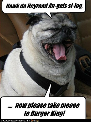 dog singing christmas carols