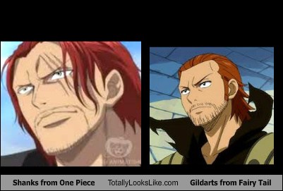 one piece and fairy tail look alike