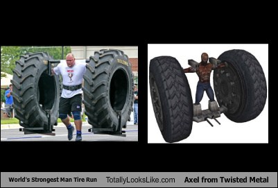 World's Strongest Man Tire Run Totally Looks Like Axel from Twisted ...