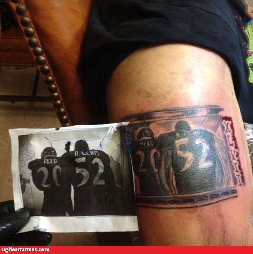 Boston Red Sox Followers Are True Fanatics - Ugliest Tattoos - funny tattoos, bad tattoos, horrible tattoos