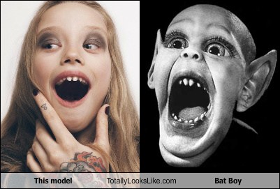 This Model Totally Looks Like Bat Boy - Totally Looks Like