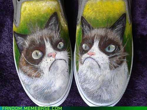 grumpy cat shoes