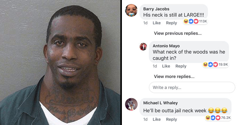 Criminal's Viral Mugshot Inspires Epic Onslaught Of Neck Puns - Memebase -  Funny Memes