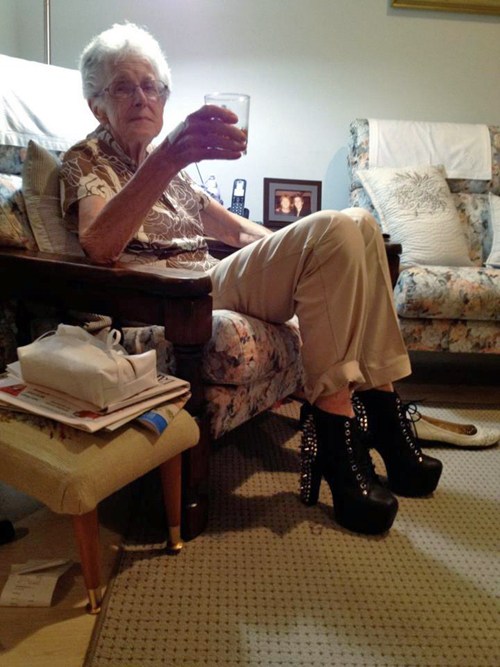 Hot Grannies In Heels