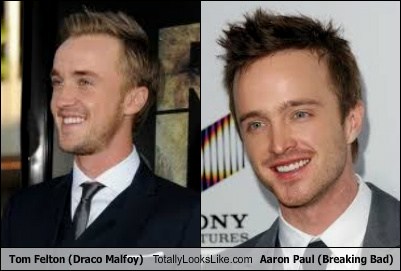 Tom Felton (Draco Malfoy) Totally Looks Like Aaron Paul (Breaking Bad ...